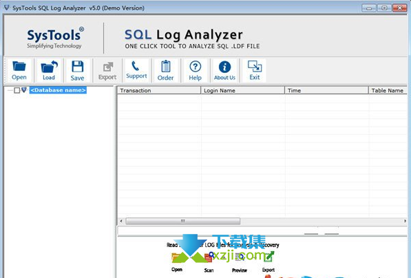 SysTools SQL Log Analyzer界面