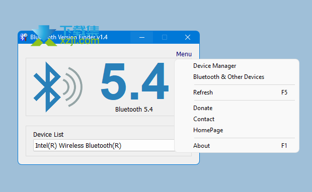 Bluetooth Version Finder界面