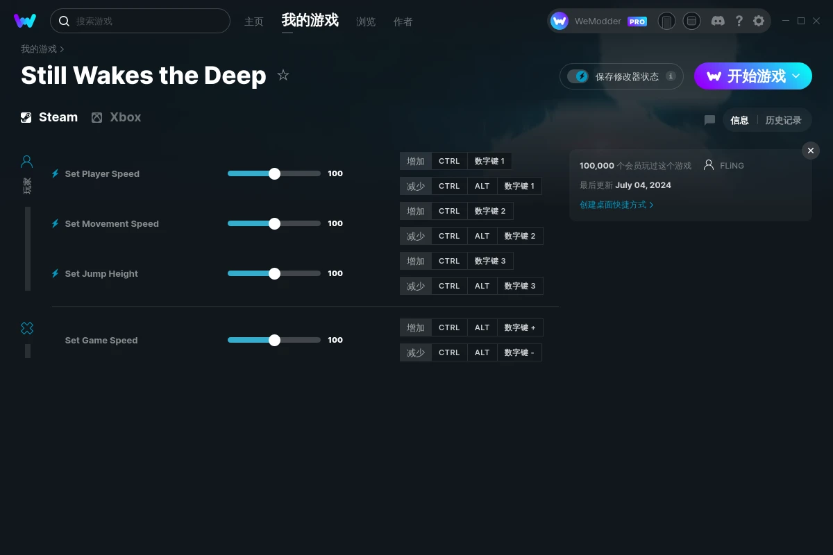 Still Wakes the Deep 修改器+4