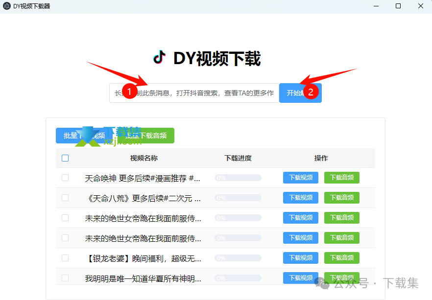使用DY视频下载器批量下载抖音视频的方法
