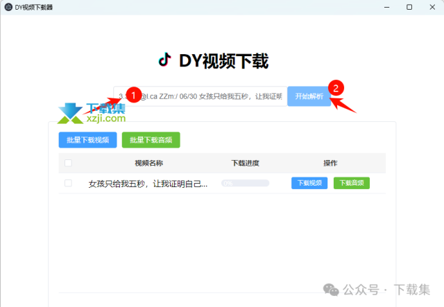 使用DY视频下载器批量下载抖音视频的方法